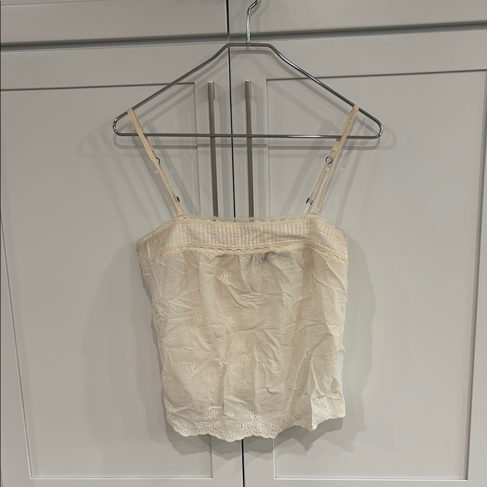 Abercrombie Elegant Cream Lace Women's Top